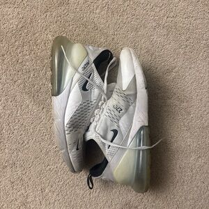 Nike Air Max White and Black Sneakers